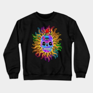 Galaxy skull sun Crewneck Sweatshirt